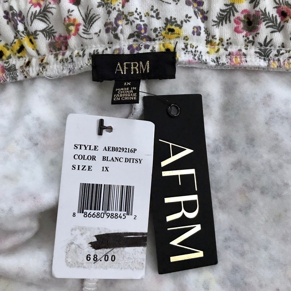 AFRM NWT Floral Jogger Women 1X - Picture 7 of 9